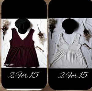 Bundle: 2 Mudd tops 🍂